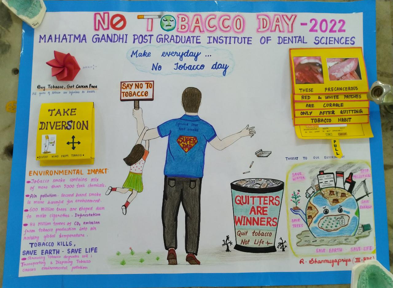 POSTER ON WORLD NO TOBACCO DAY – India NCC